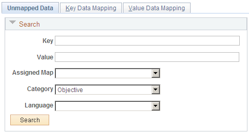 Unmapped Data page