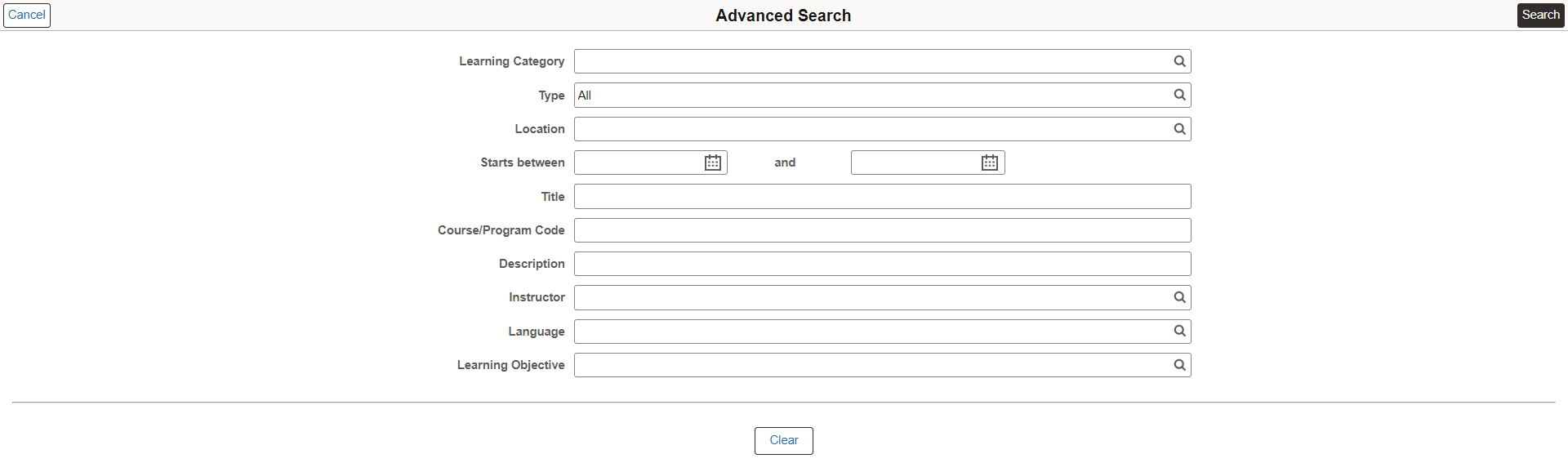 Advanced Search