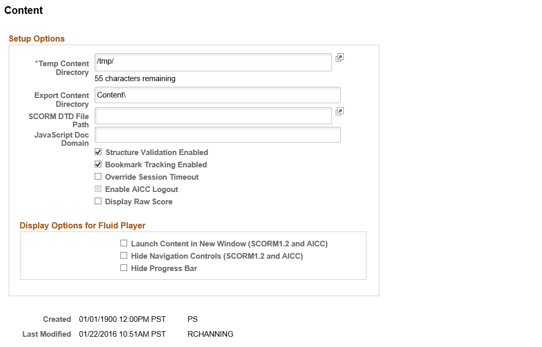 Content page
