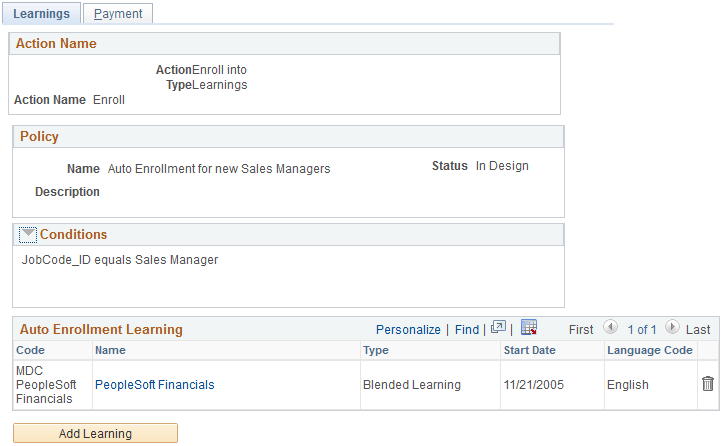 Learnings page