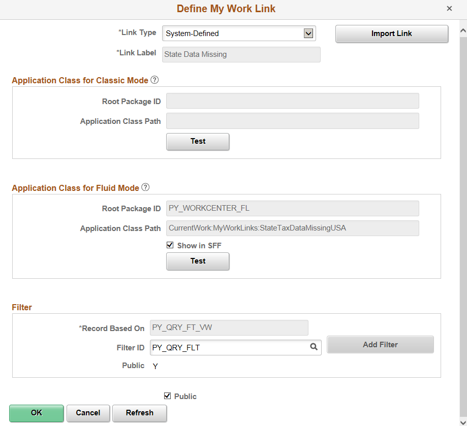 Define My Work Link