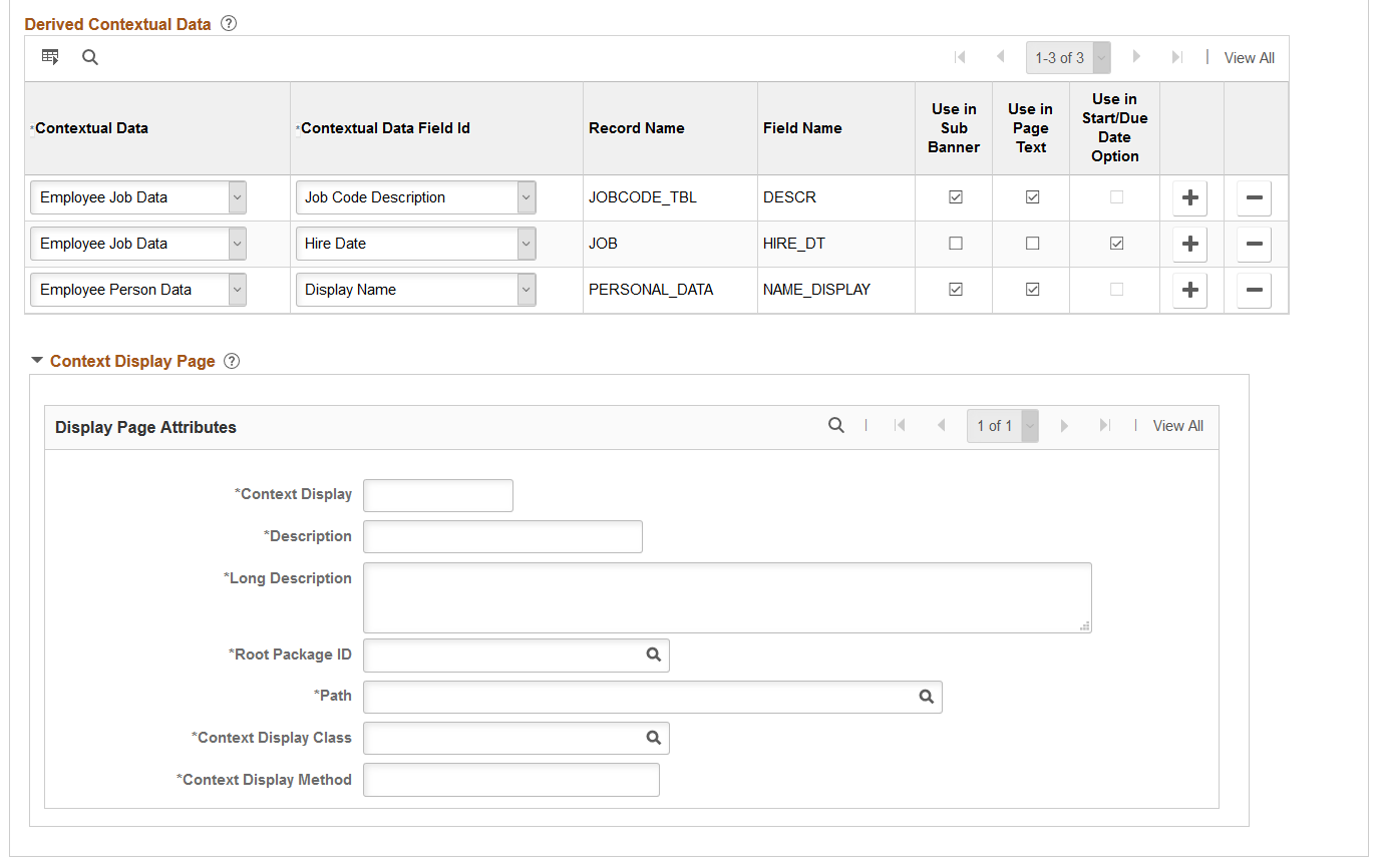 Categories - Context page (2 of 2)