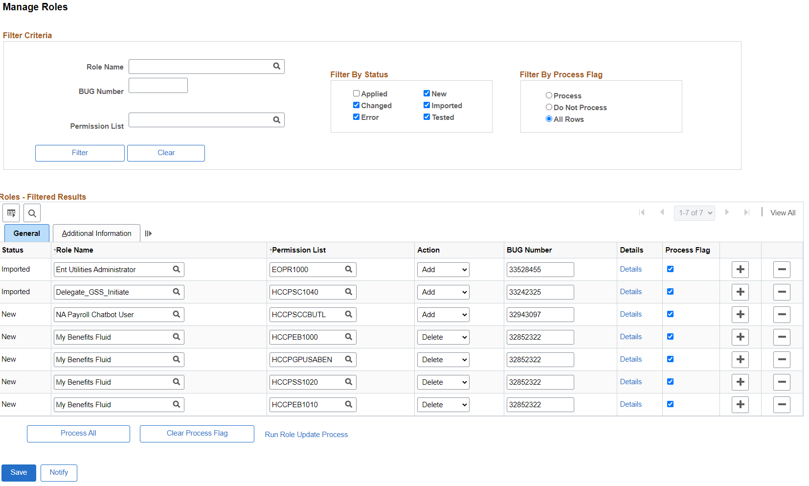 Manage Roles
