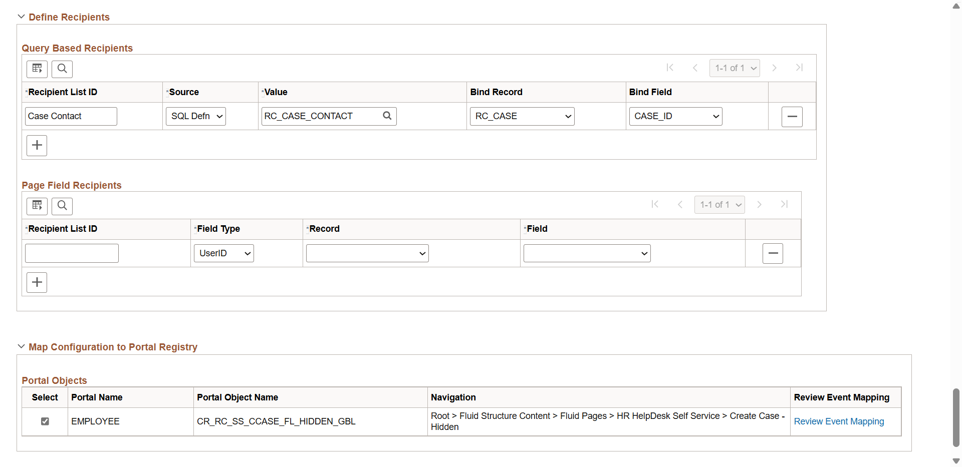 Configurable Trigger page (2 of 2)
