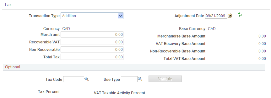 Tax page