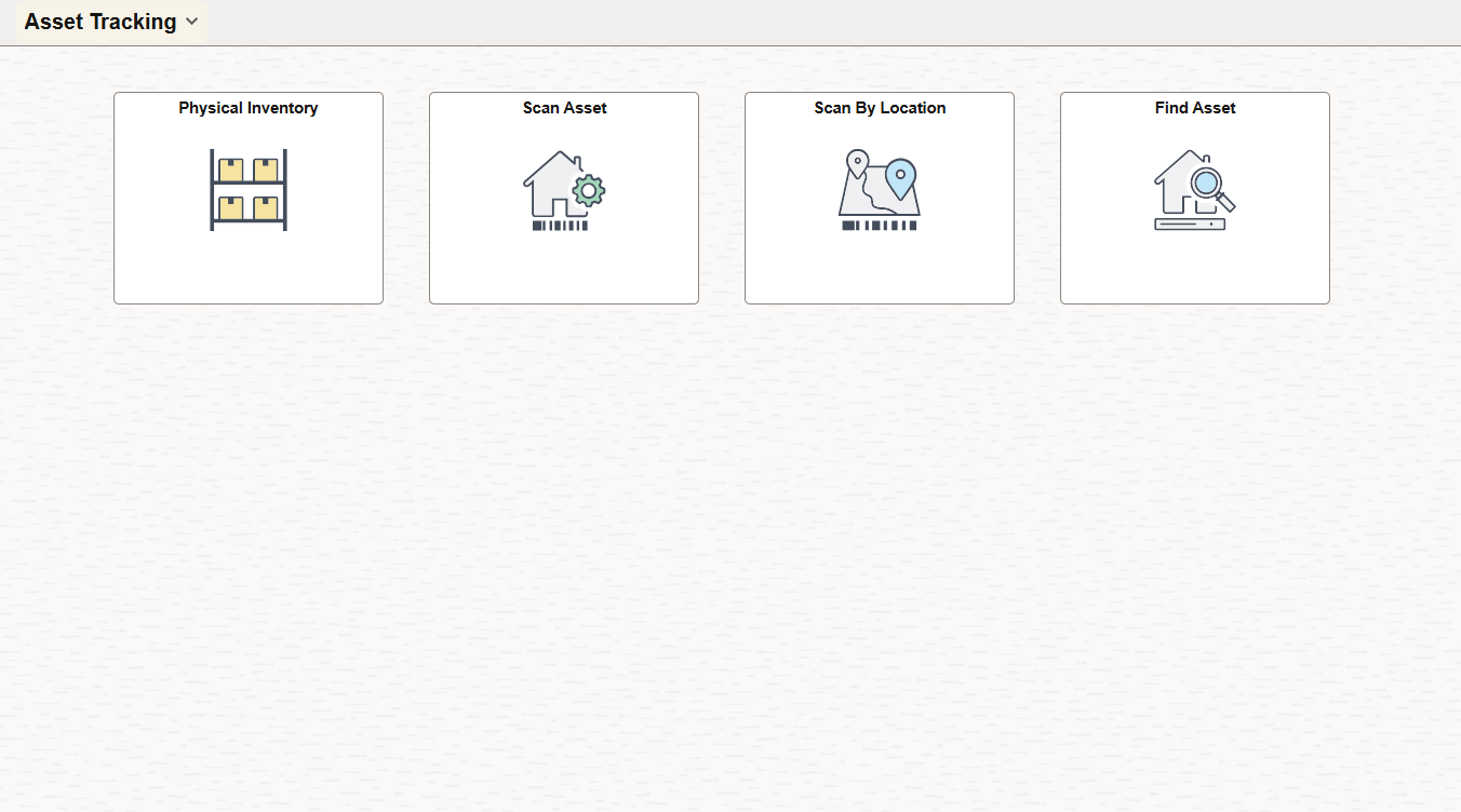 Asset Tracking Fluid Home page