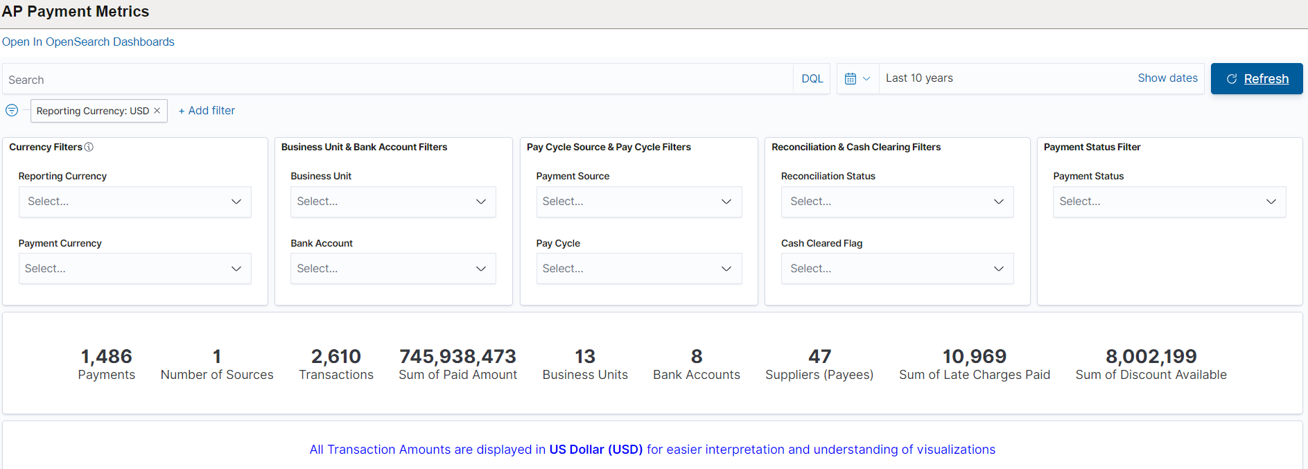 AP Payment Metrics (1 of 5)
