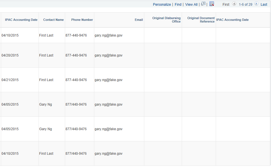 IPAC Manager Workbench page - IPAC Details (3 of 3)