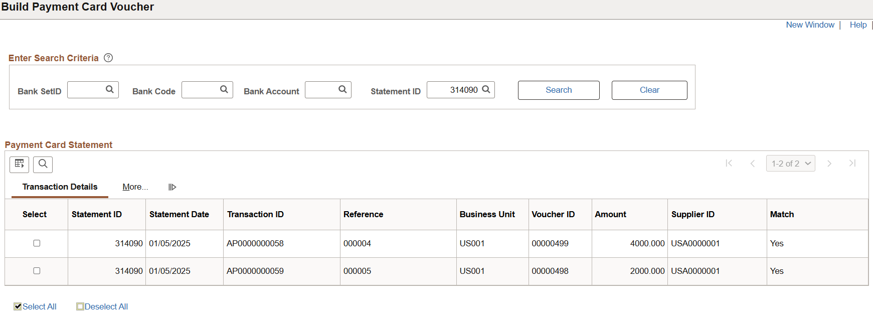 Build Payment Card Voucher