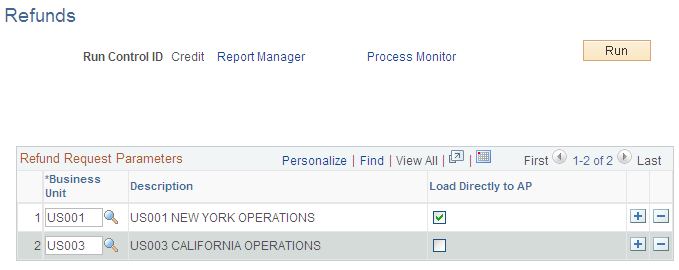 Refunds page