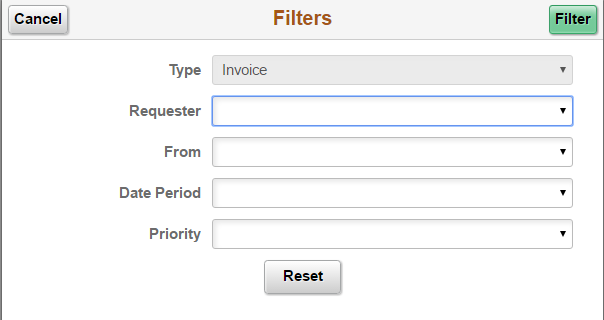 Filter page