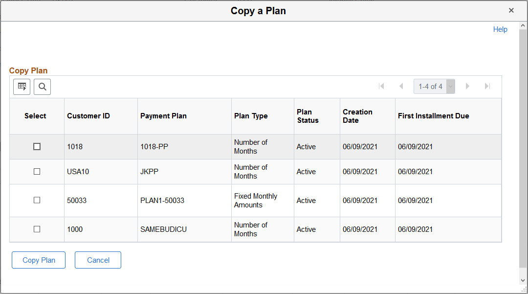 Copy a Plan page