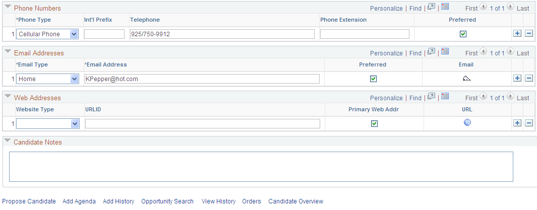 Applicants - Contact Information page (2 of 2)