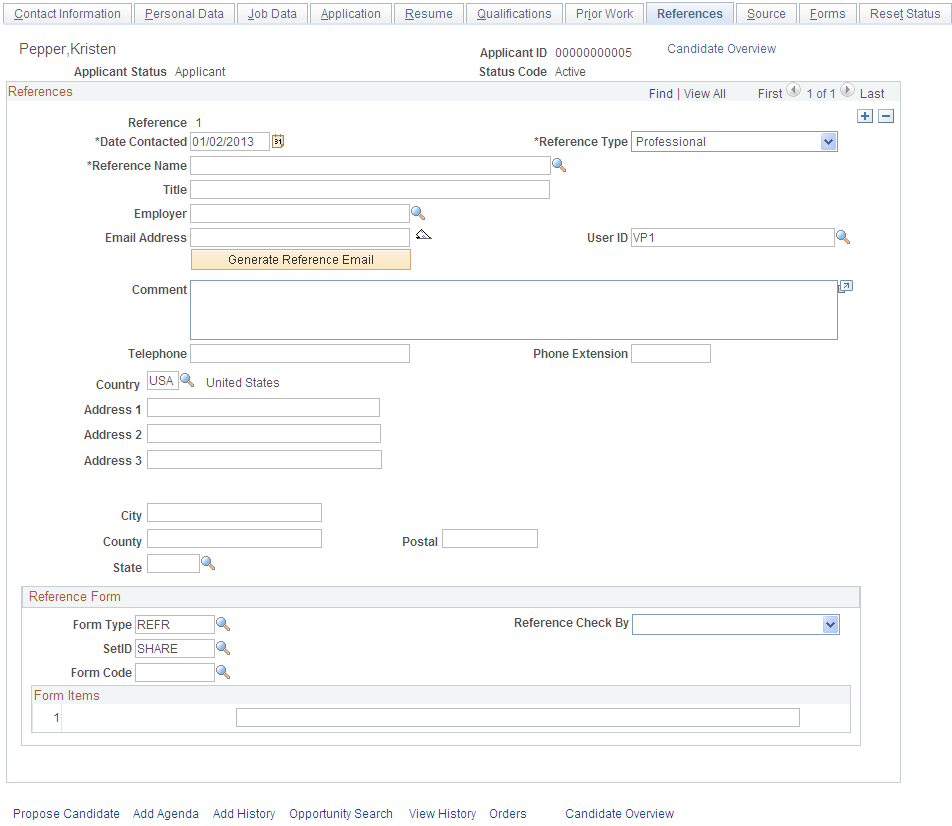 References page