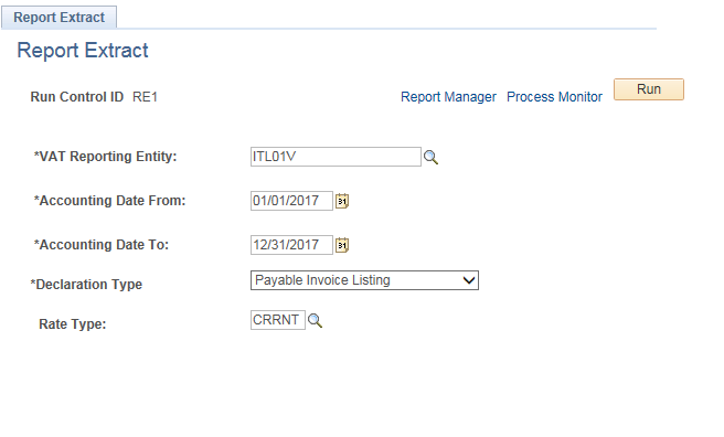 Report Extract Page