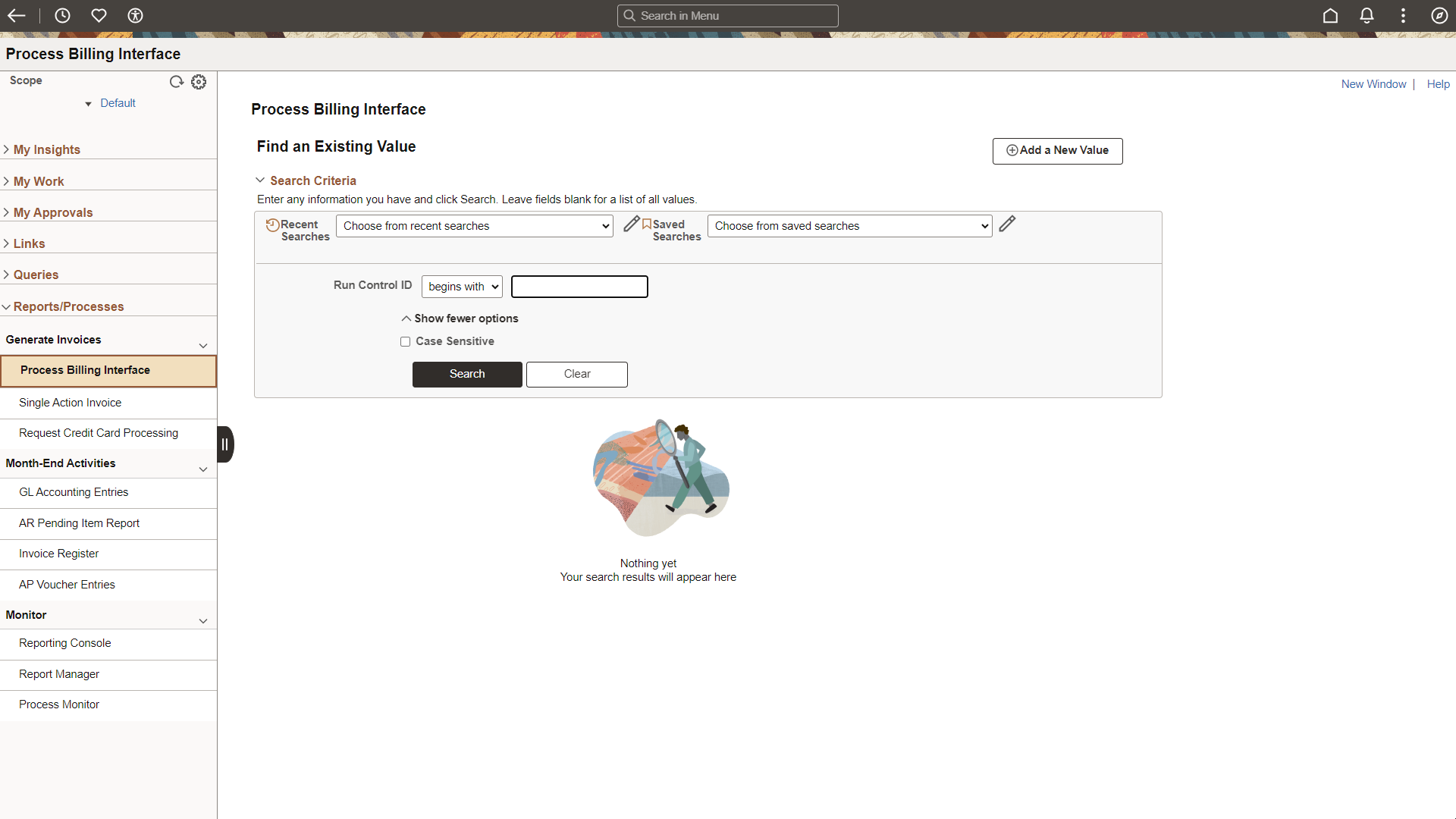 Billing WorkCenter - Reports/Processes