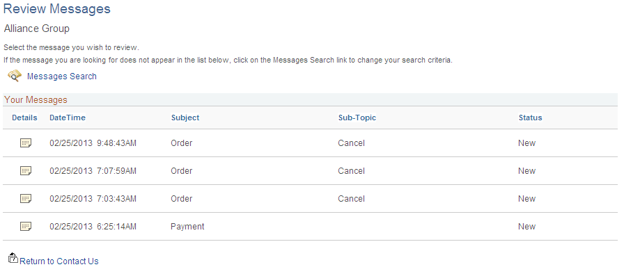 Review Messages
