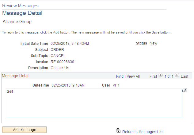 Message Detail