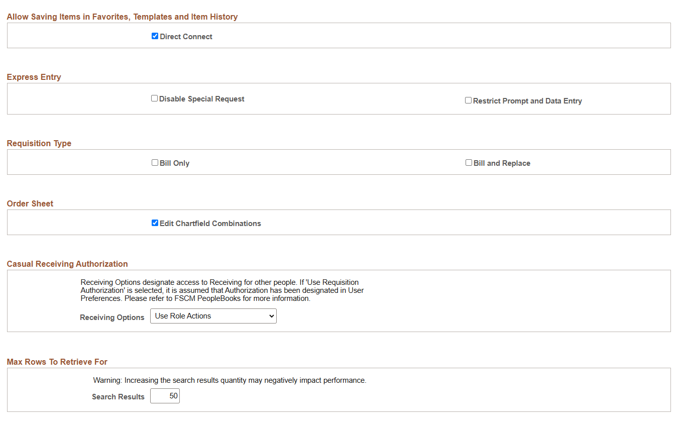 ePro Installation Options page (2 of 2)