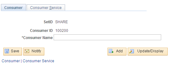 Consumer page