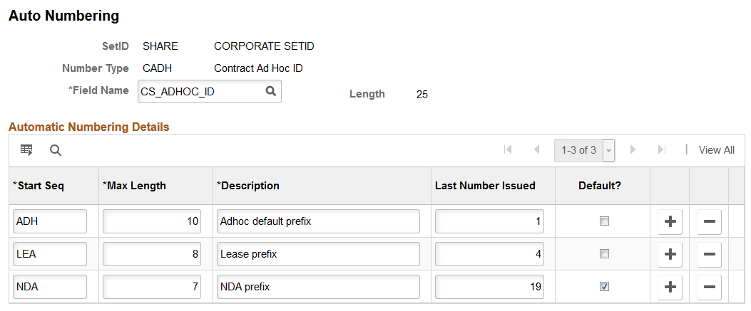 Auto Numbering page