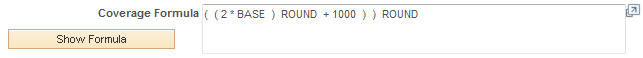 Completed customized formula