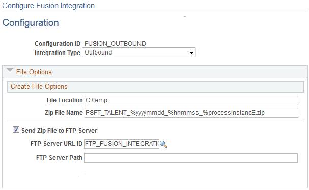 Configuration page (1 of 2)