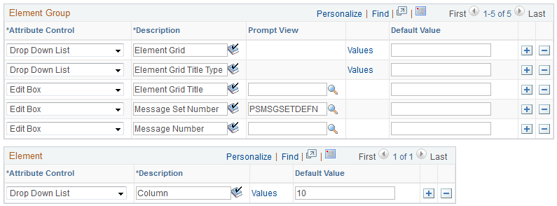 Define Application page (2 of 2)