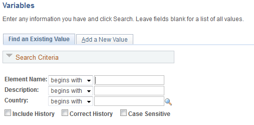 Search page