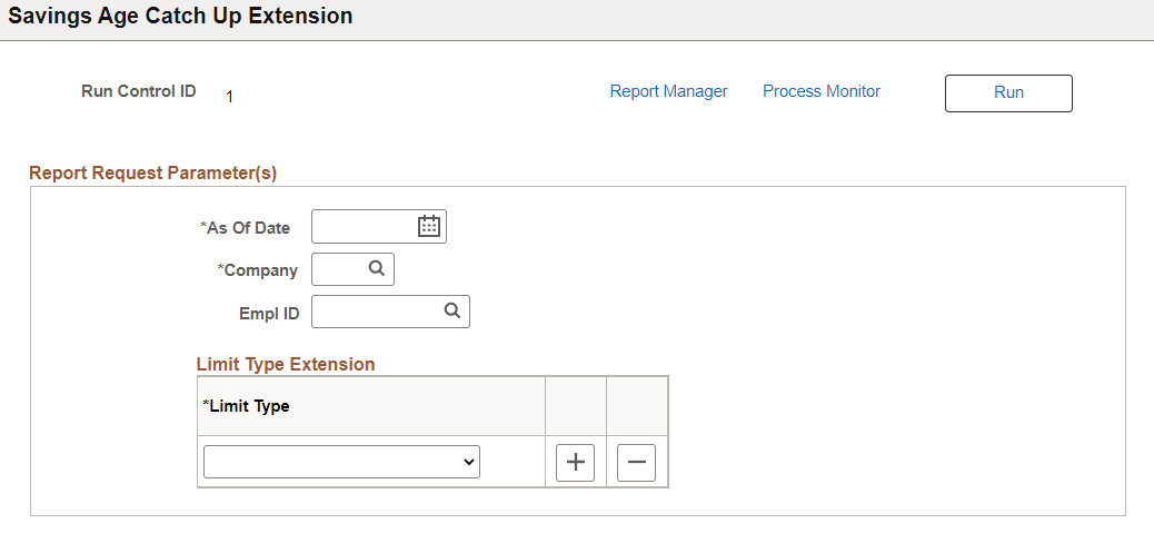 Savings Age Catch Up Extension Page
