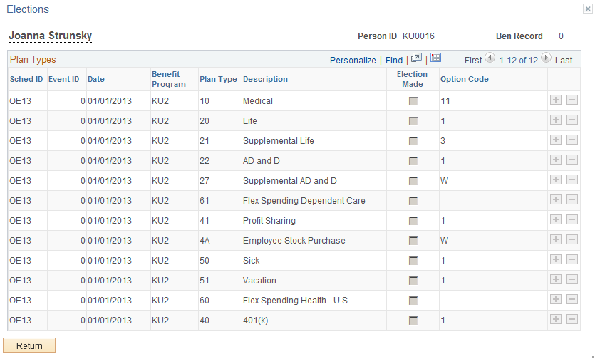 Elections page