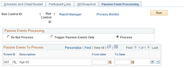 Passive Event Processing