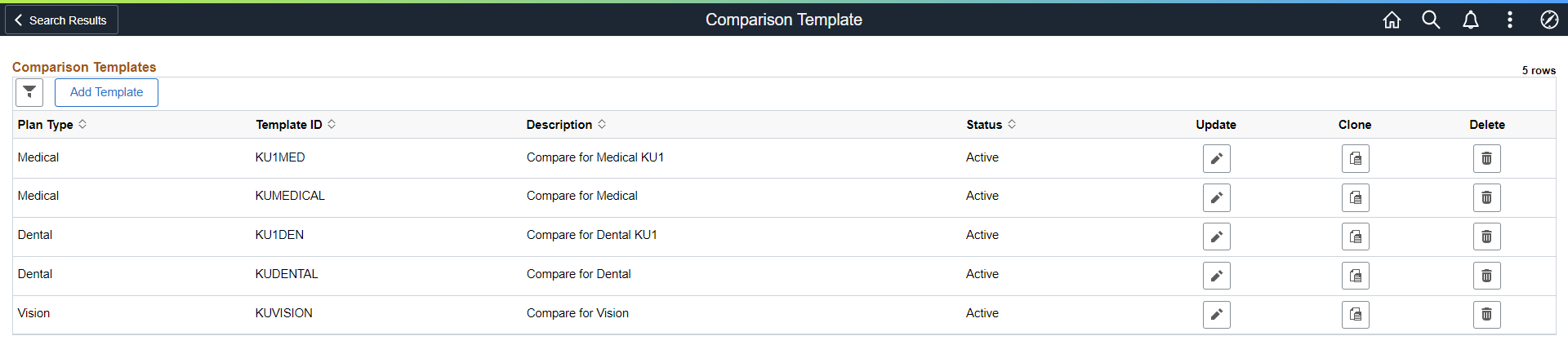 Comparison Template