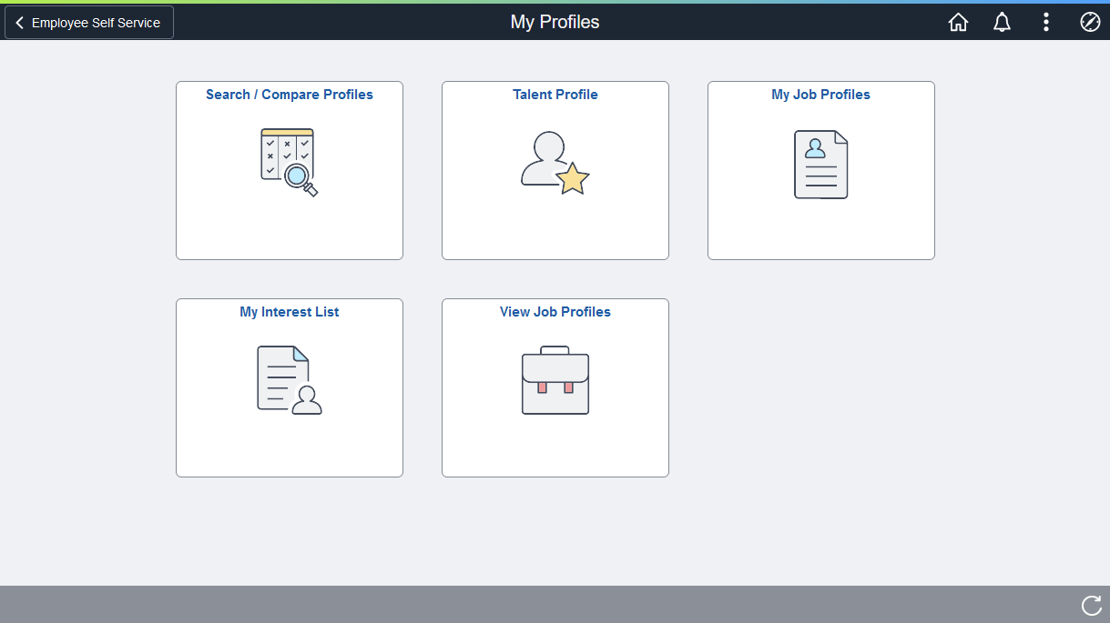 My Profiles Dashboard