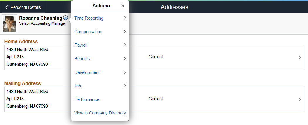 Accessing Performance Management Related Actions as an Employee