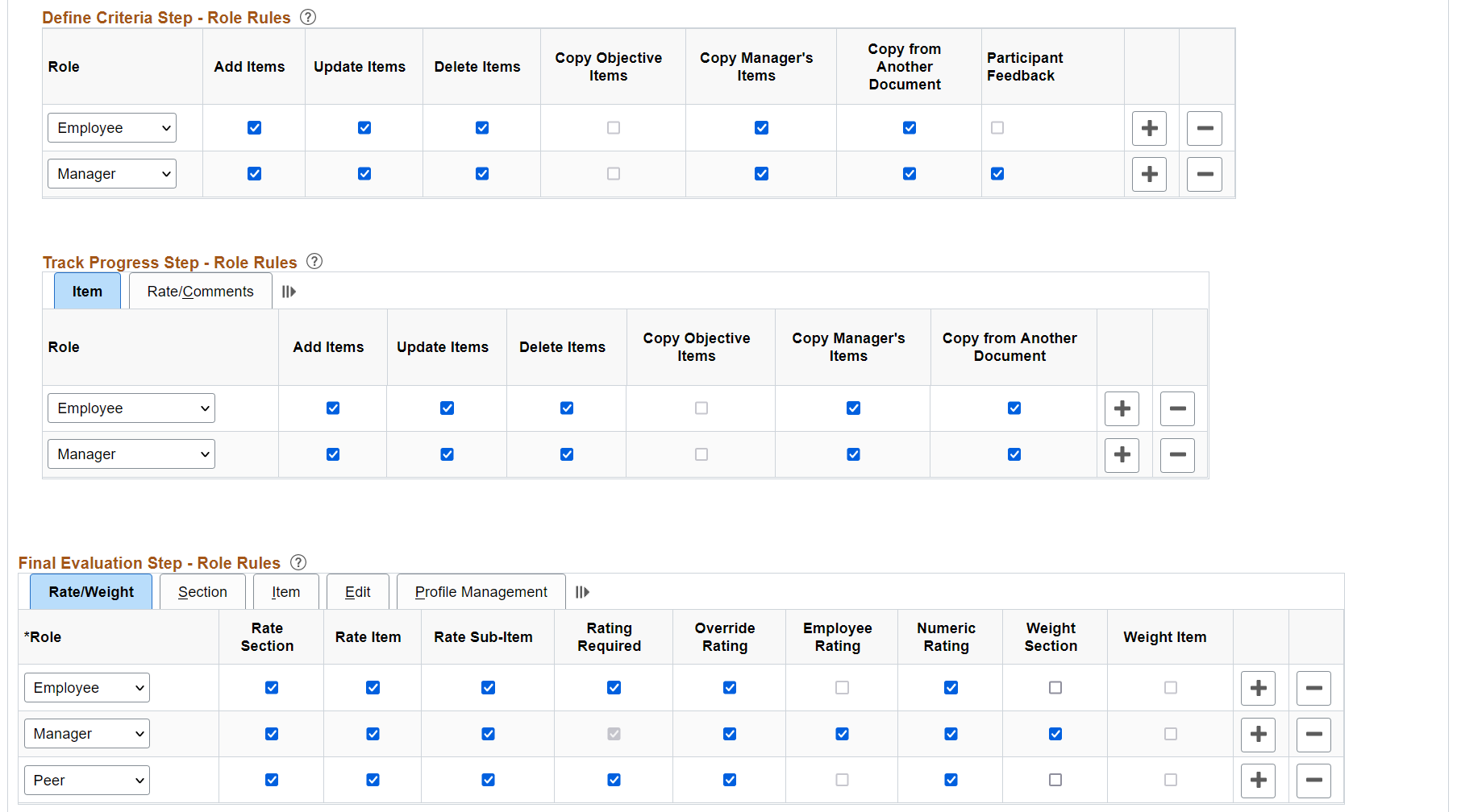 Template Definition - Structure page (3 of 3)