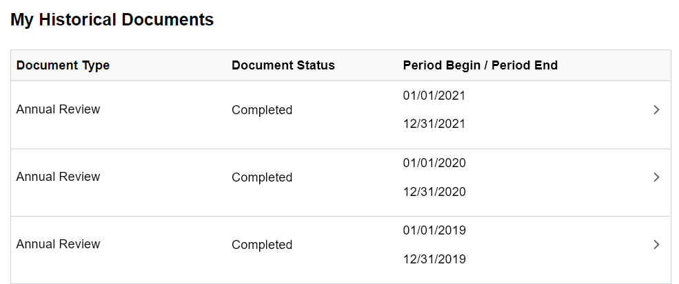 My Historical Documents page