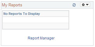 My Reports pagelet