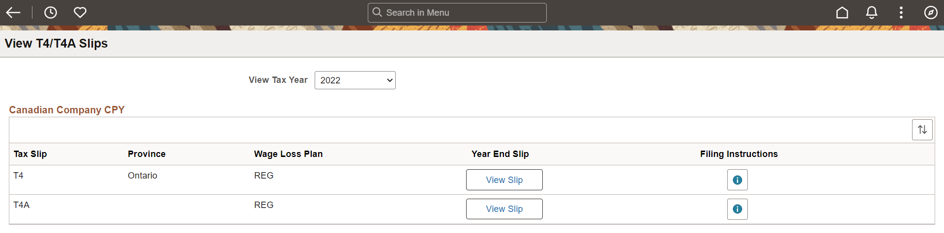 View T4/T4A Slips page