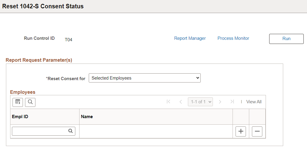 Reset 1042-S Consent Status page