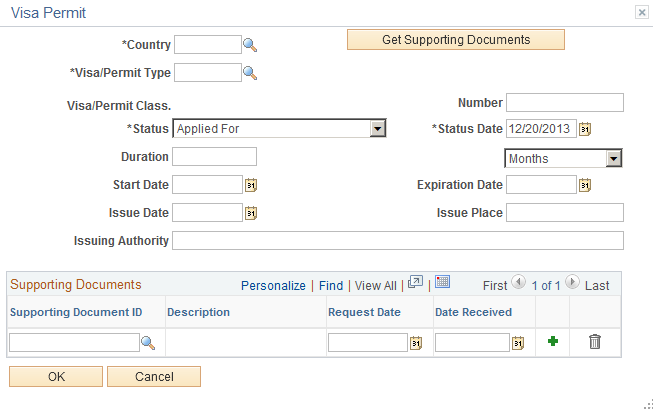 Visa Permit page