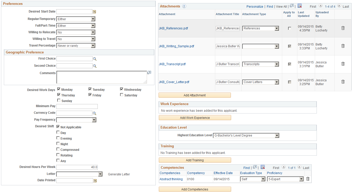 Application Details page (2 of 4)