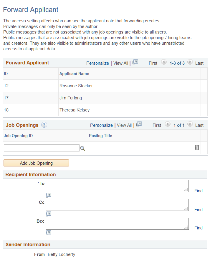 Forward Applicant page (1 of 2)