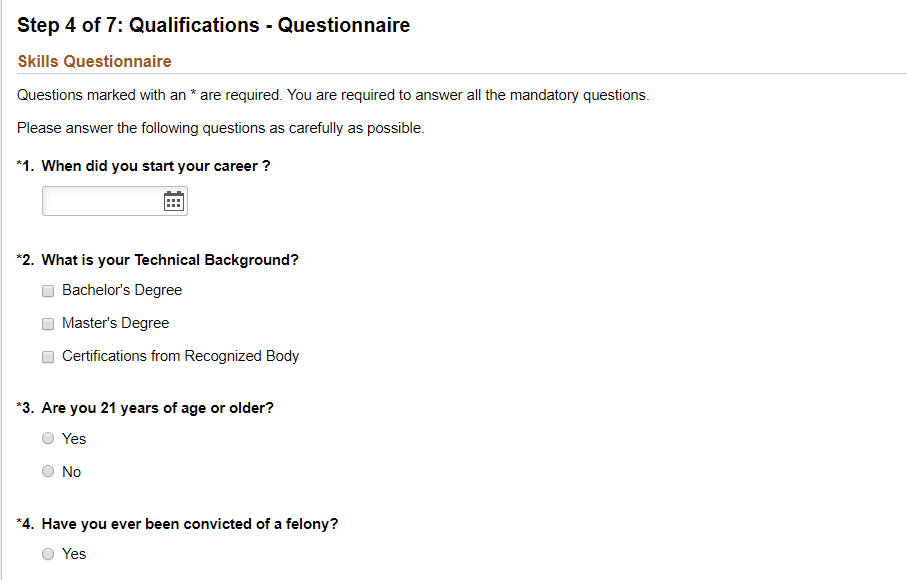 Questionnaire section (fluid)