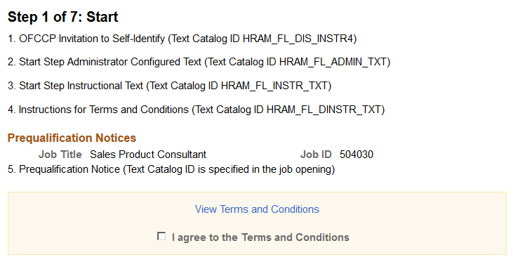 Start page with descriptions of each text block (fluid)