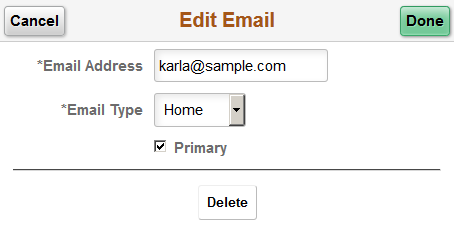 Add/Edit Email page (fluid)