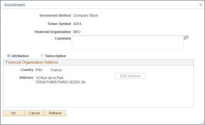 Company Stock page