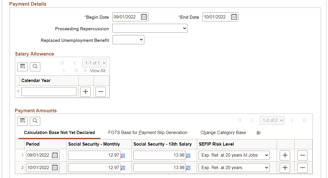 Payments page (2 of 2)