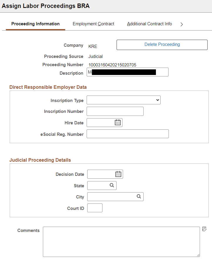 Proceeding Information page