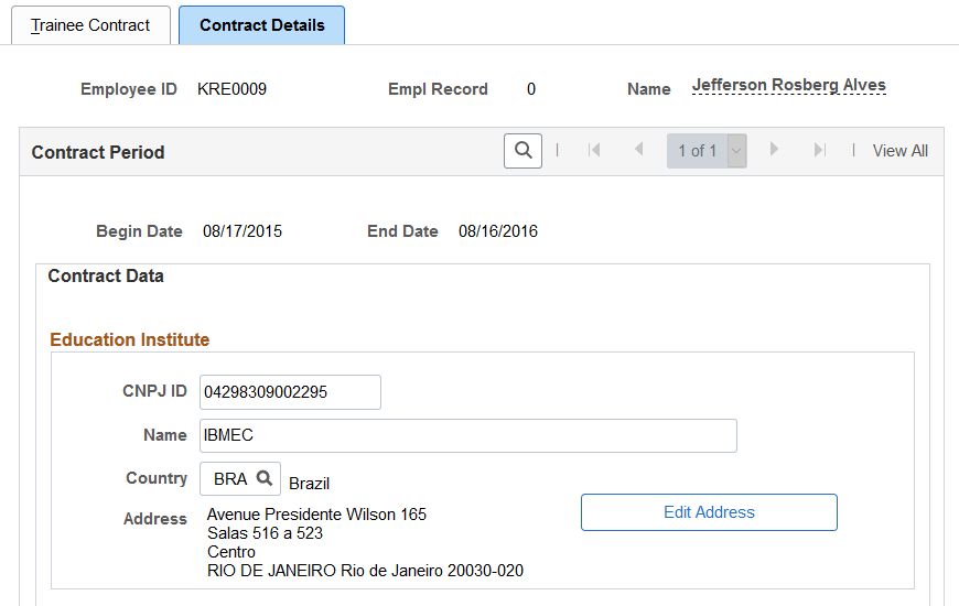 Contract Details page (1 of 2)